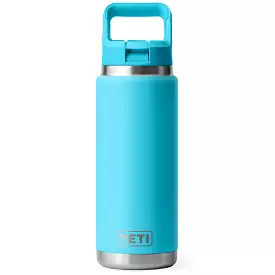 21071502210 TERMO RAMBLER 26 oz STRAW BOTTLE COLOR MATCHED  REEF BLUE MARCA YETI