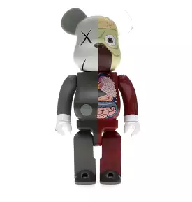 BEARBRICK KAWS DISSECTED 400% BROWN