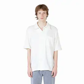 Box Shirt Short Sleeve White Boucle