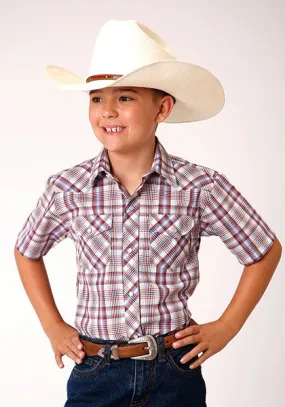 Boy's Roper Snap Front Shirt #01-031-0101-4028WH