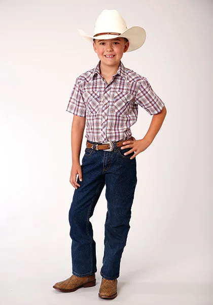 Boy's Roper Snap Front Shirt #01-031-0101-4028WH