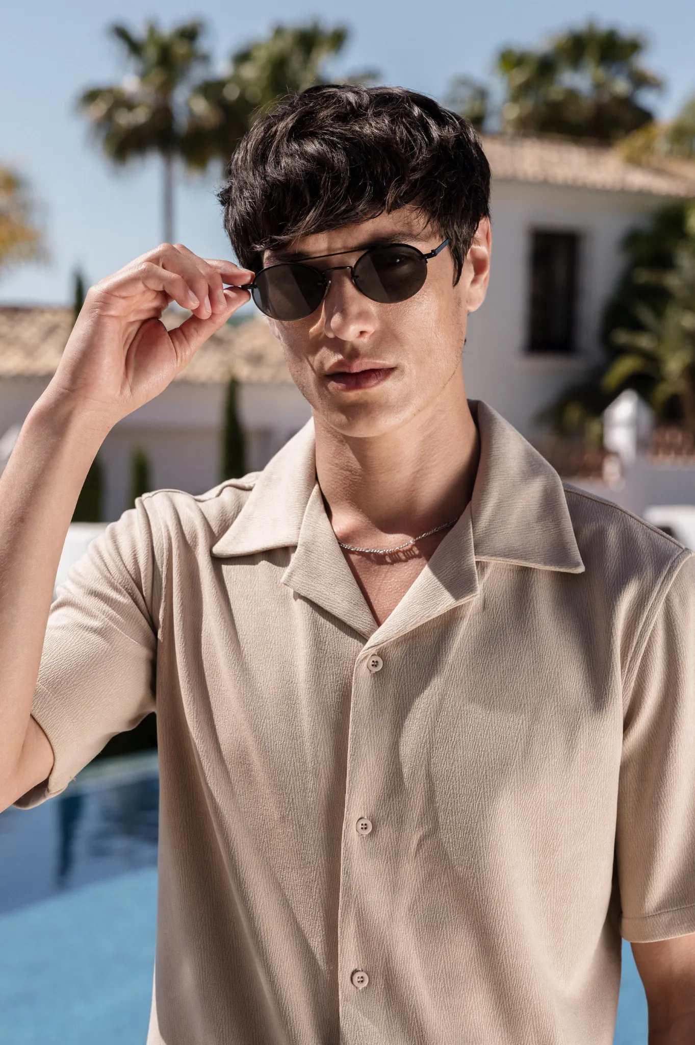 Capo GRAIN Revere SS Shirt - Stone