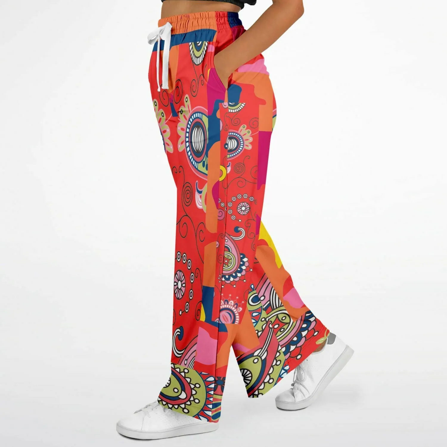 Chili Pepper Camo Paisley Eco-Poly Stretchy Phat Bellbottoms