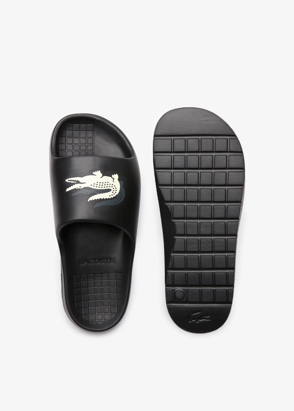 Claquettes Lacoste serve slide 2.0 noir