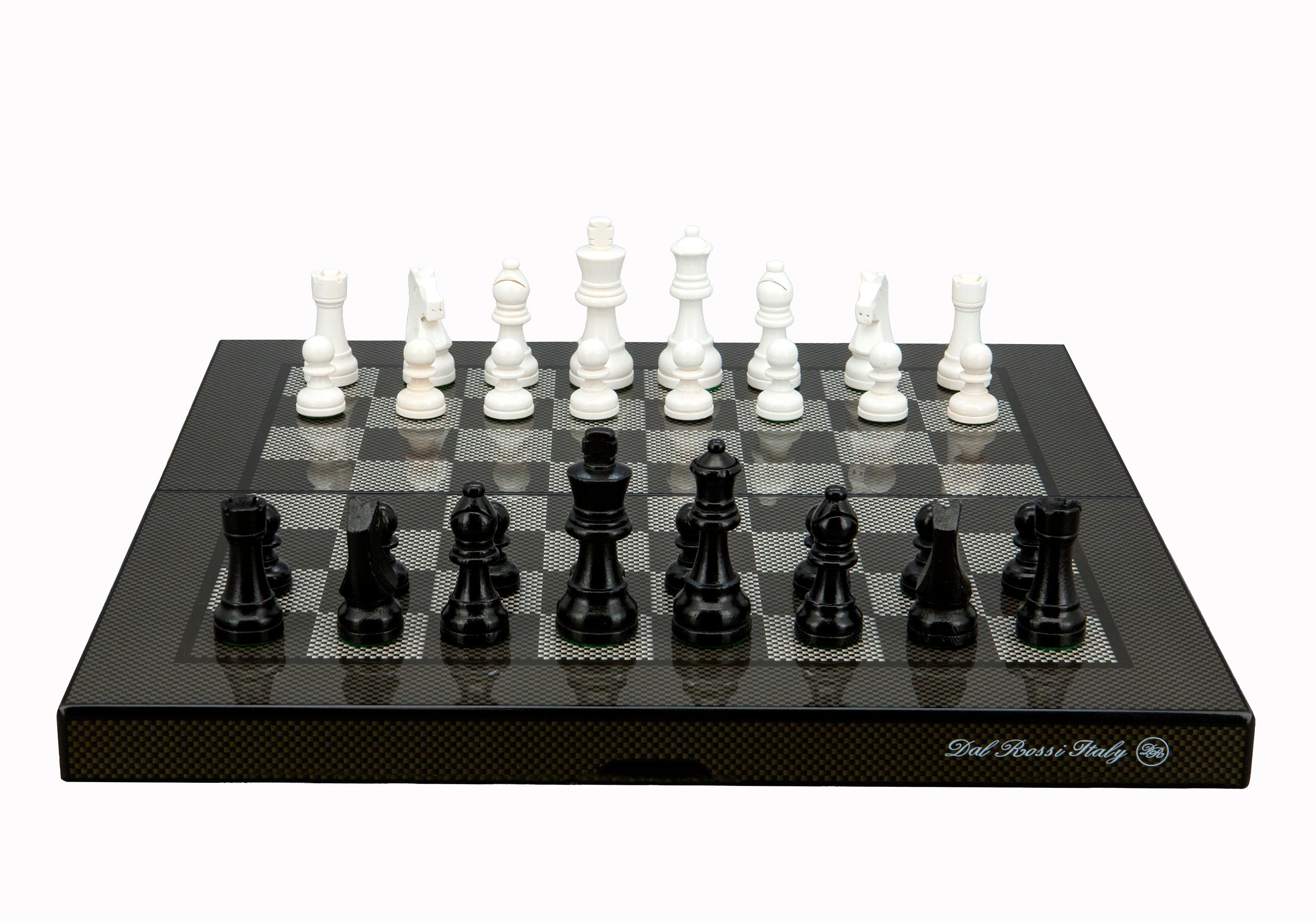 Dal Rossi Luxury Carbon Fibre 16 Chess Set