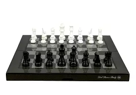 Dal Rossi Luxury Carbon Fibre 16 Chess Set