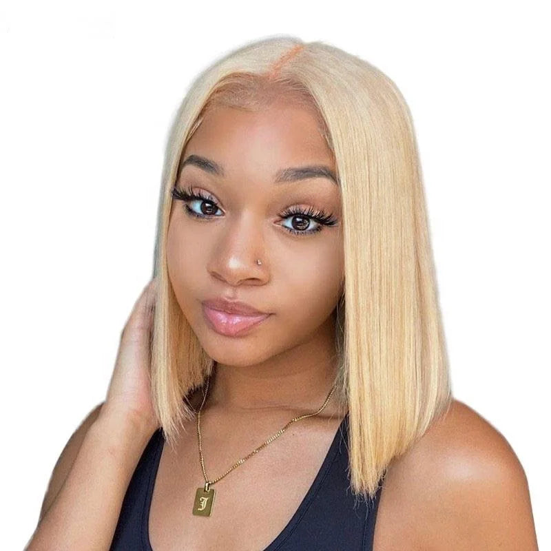 European Beauty Remy Human Hair 613 Blonde full lace human hair wig