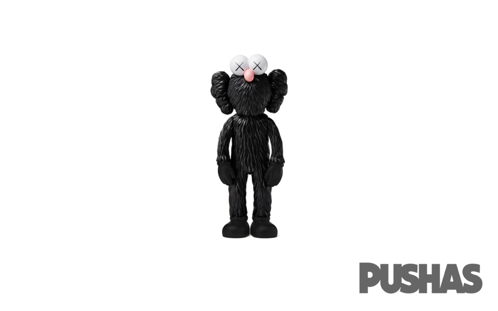 KAWS BFF Open Edition Vinyl Figure 'Black' (2017)