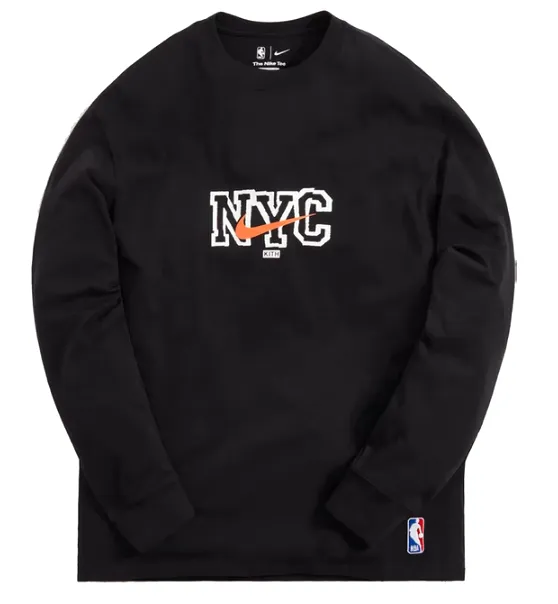 Kith Nike for New York Knicks L/S Tee (FW21) Black