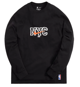 Kith Nike for New York Knicks L/S Tee (FW21) Black