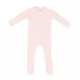 Kyte Baby - Ribbed Zipper Footie in Blush