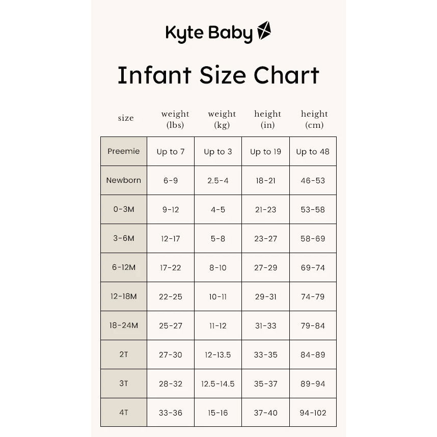 Kyte Baby Zippered Footie - Porcelain