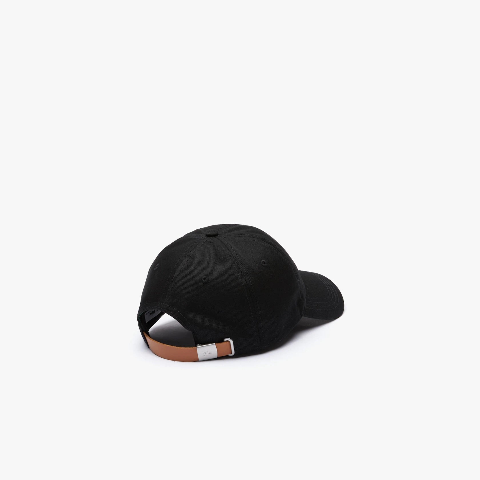 Lacoste Big Croc Cap w/ Leather Strap In Black