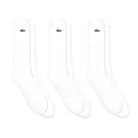 Lacoste Sport Socks 3 Pack RA4182 - Triple White