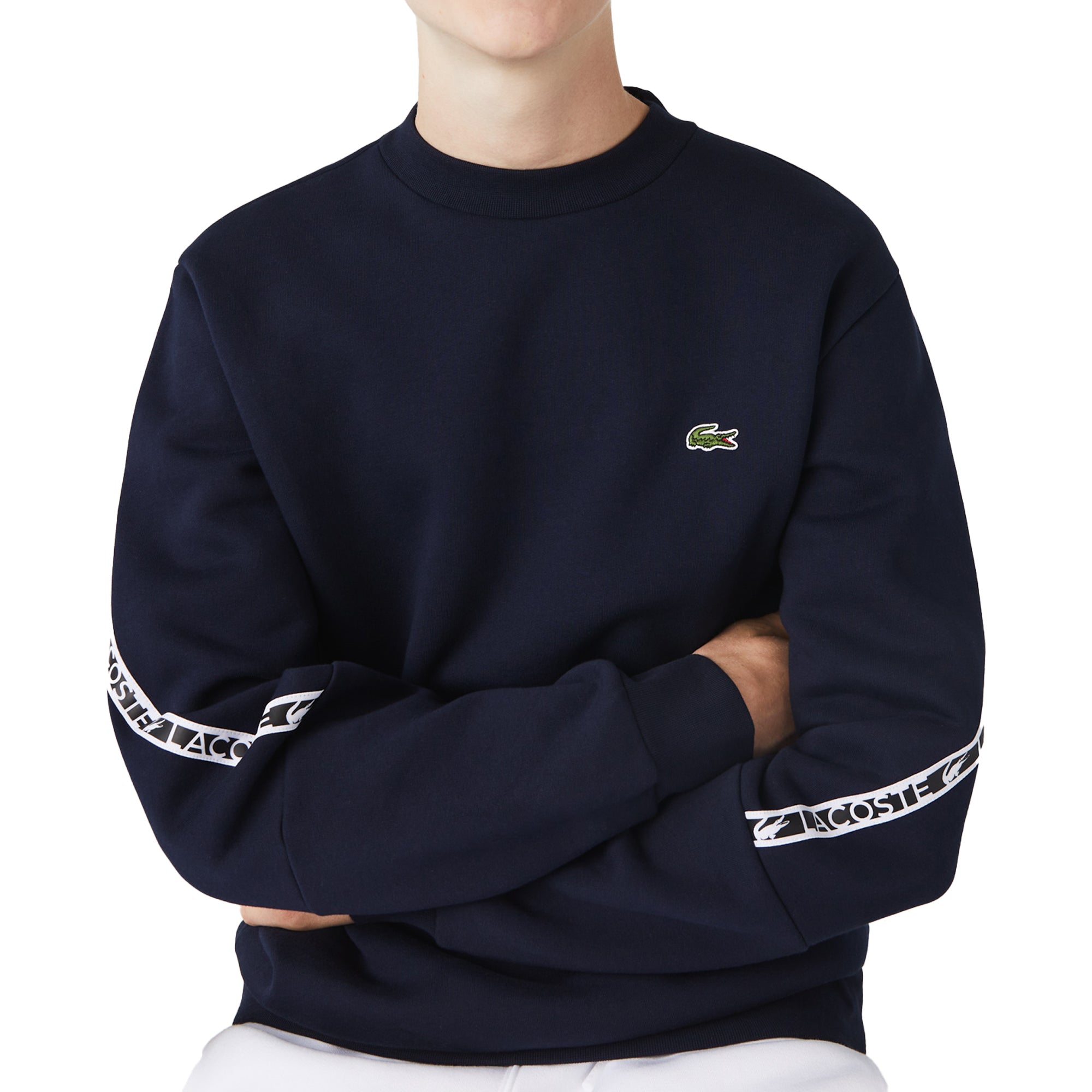 Lacoste Tape Sleeve Crew Sweat SH9884 - Navy