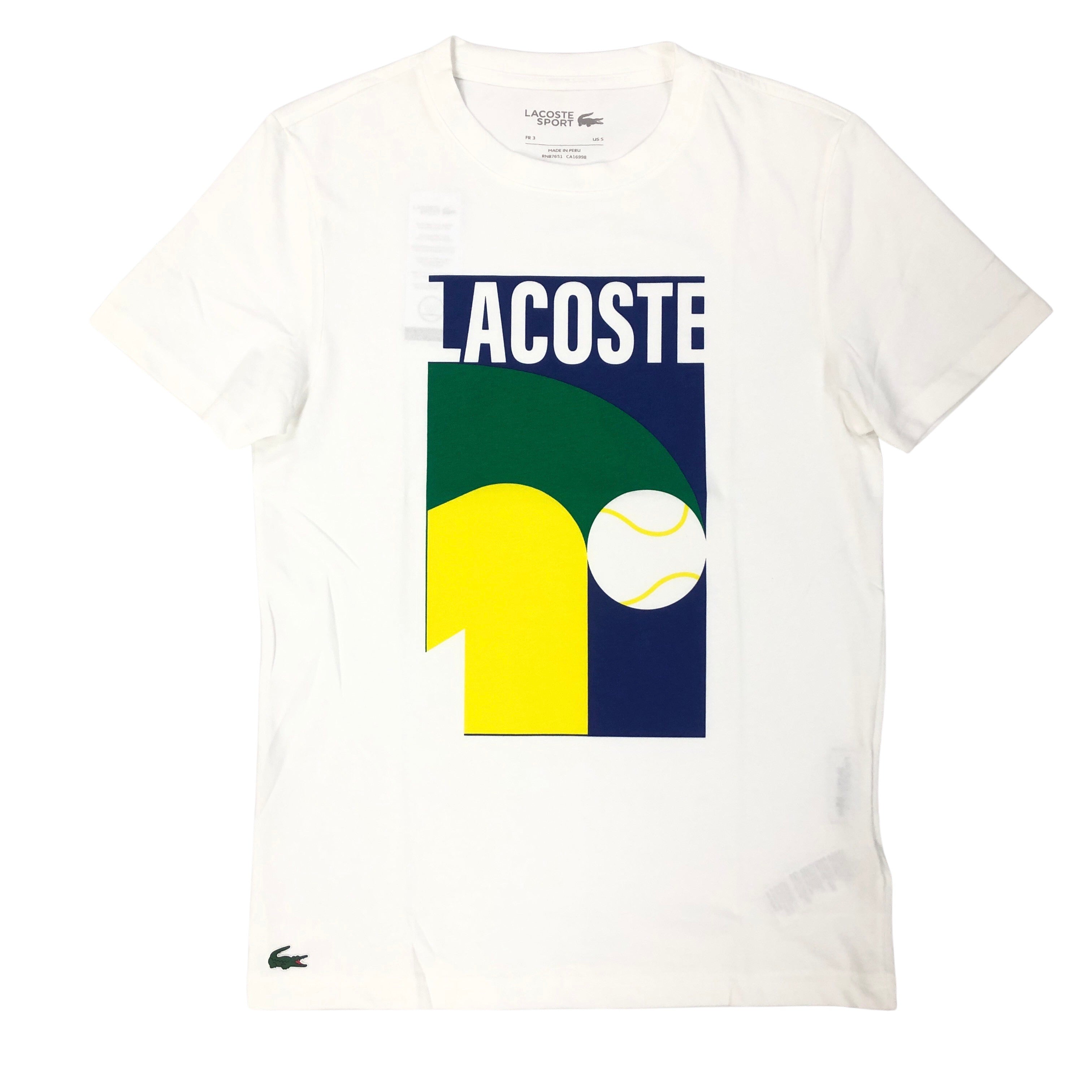 Lacoste Tennis Logo Tee (White)