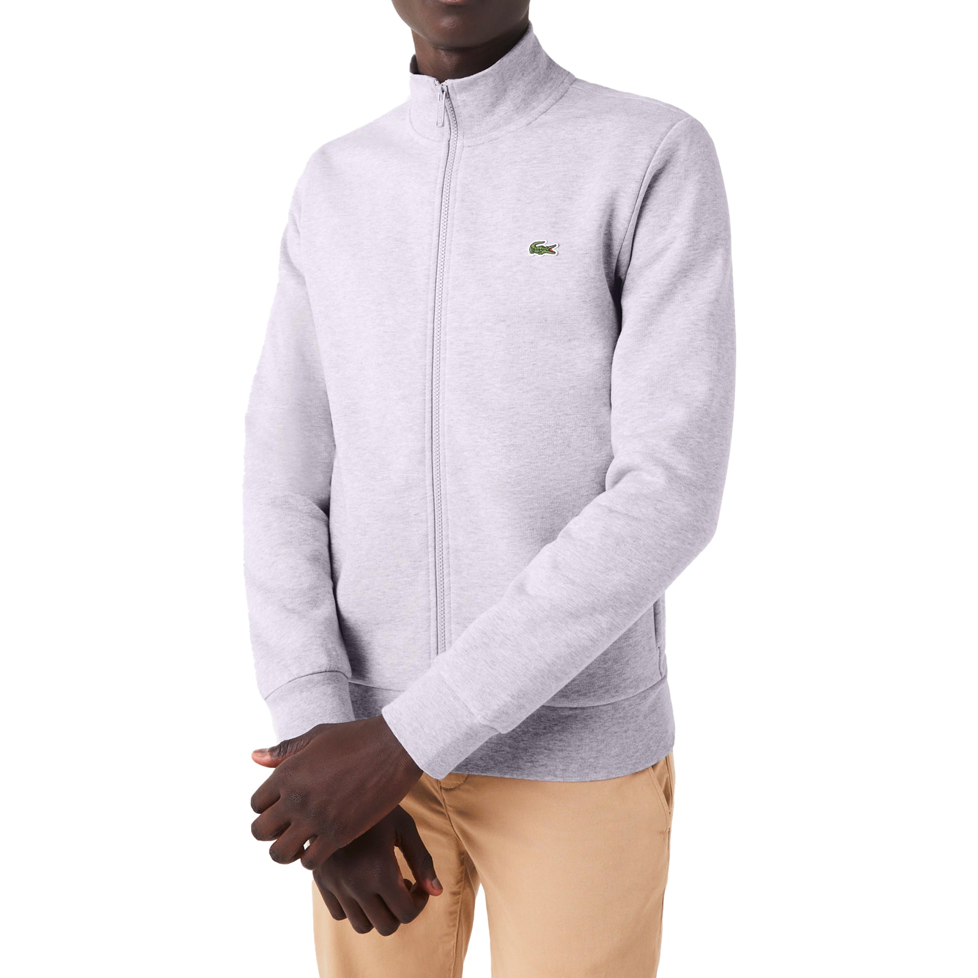 Lacoste Zip Sweat SH9622 - Silver Chine