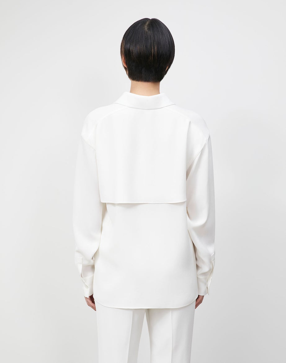 LAFAYETTE 148 Livia Blouse in Finesse Crepe