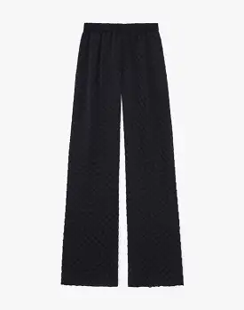 LAFAYETTE 148 Regenerated Poly Satin Diamond Pleat Riverside Pant