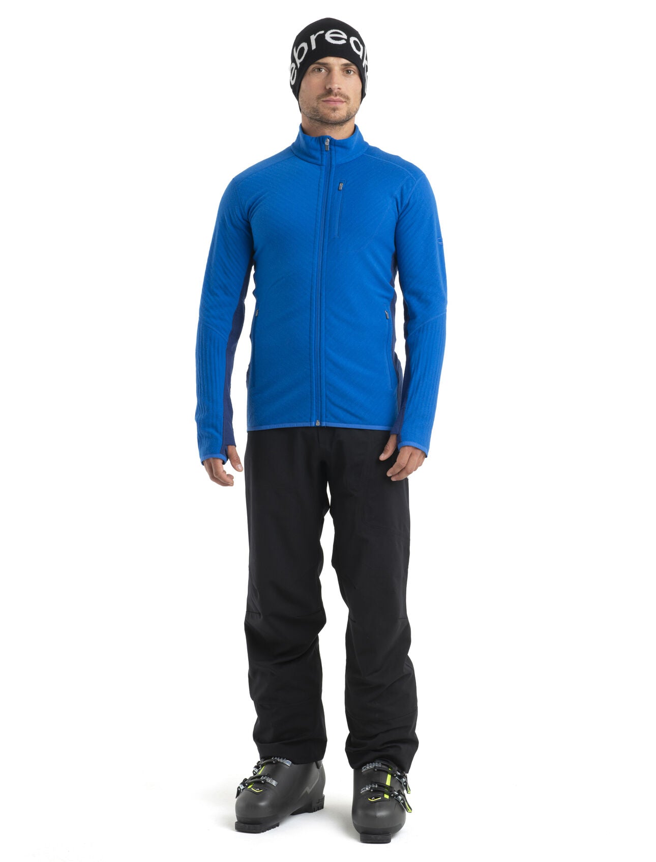 Mens Descender LS Zip - Lazurite / Royal Navy