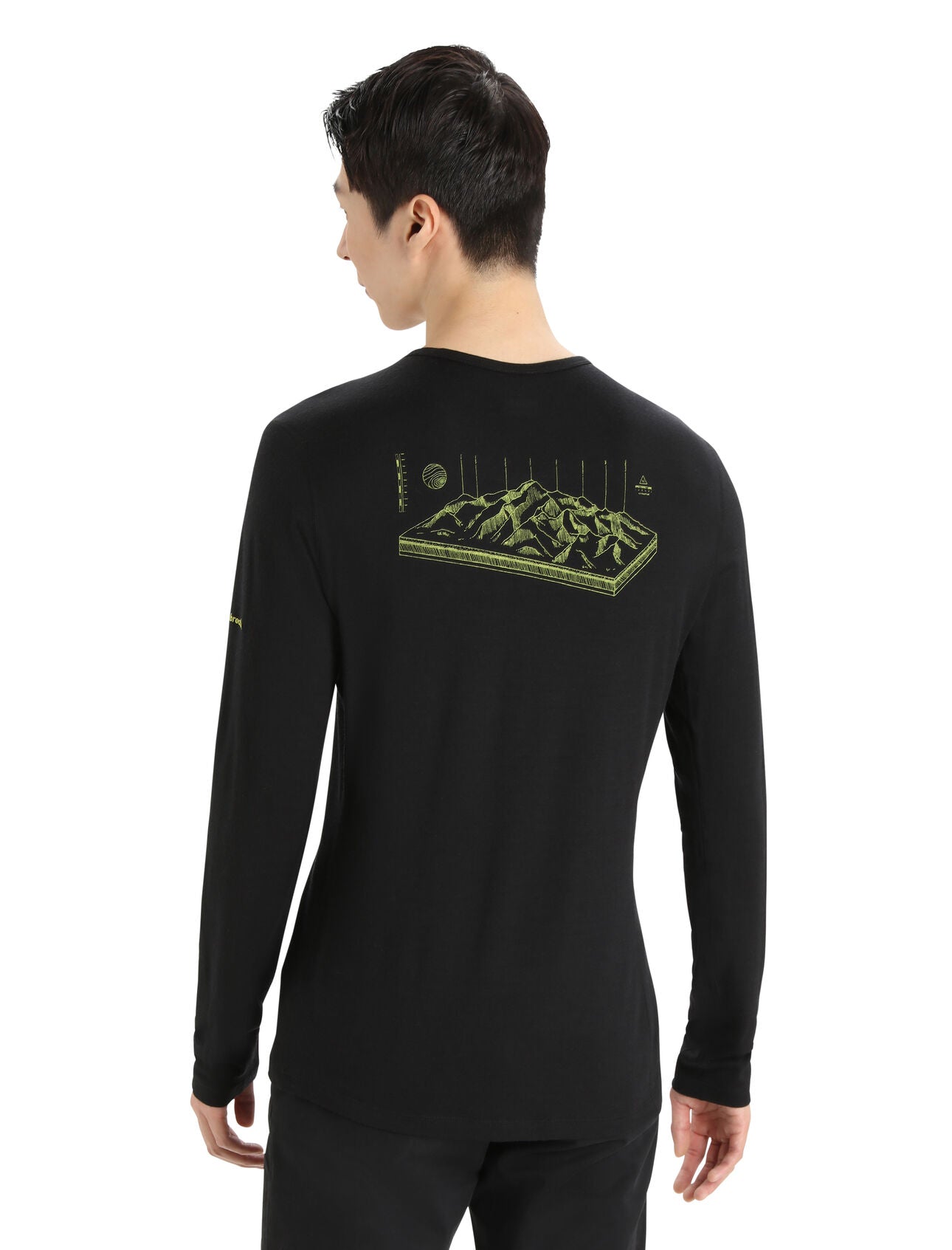 Men's Merino 200 Oasis LS Crew Neck Alps 3D