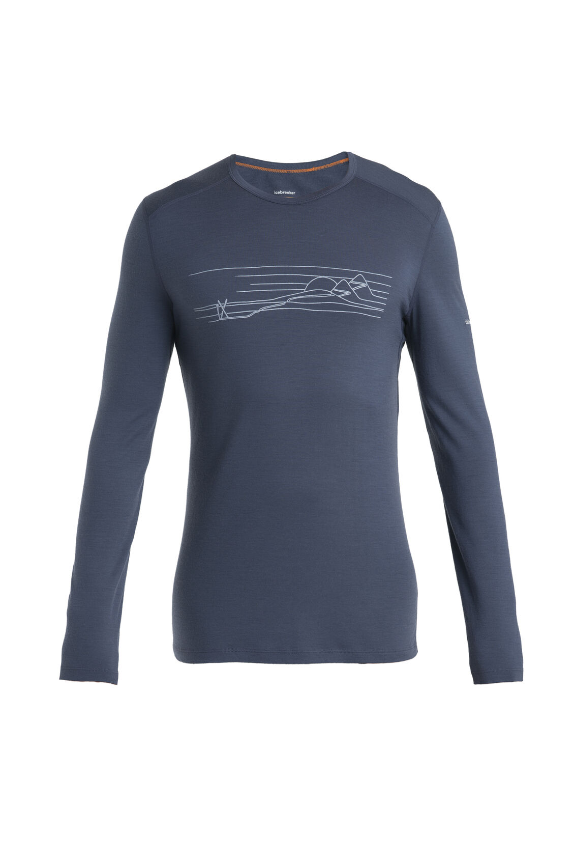 Mens Merino 200 Oasis LS Thermal Top Ski Stripes