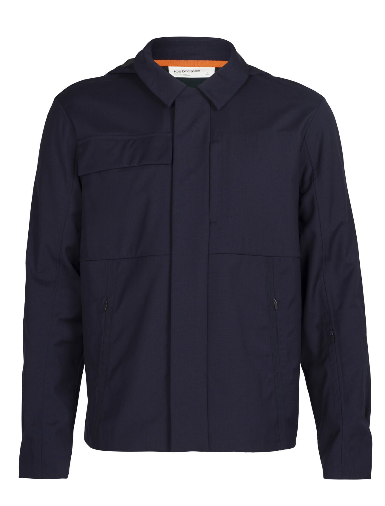 Mens Merino Hooded Jacket - Midnight Navy