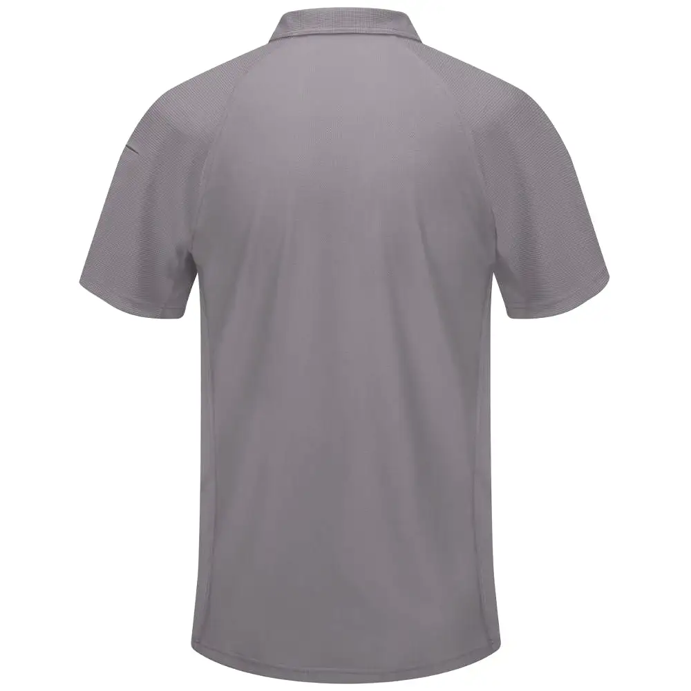 Men's Red Kap Short Sleeve Performance Knit Flex Series Men's Active Polo SK92 - Grey