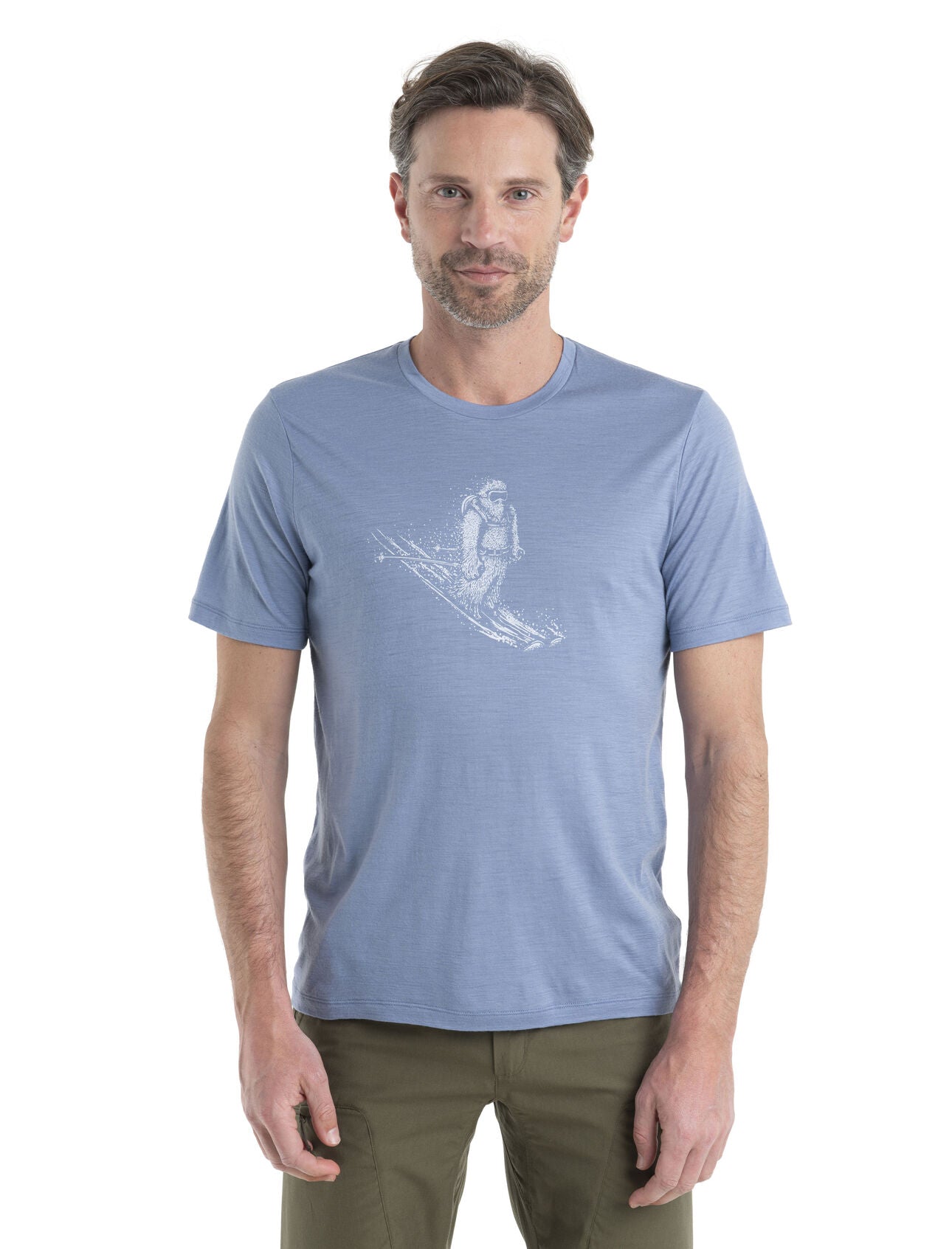 Mens Tech Lite II SS Tee Skiing Yeti