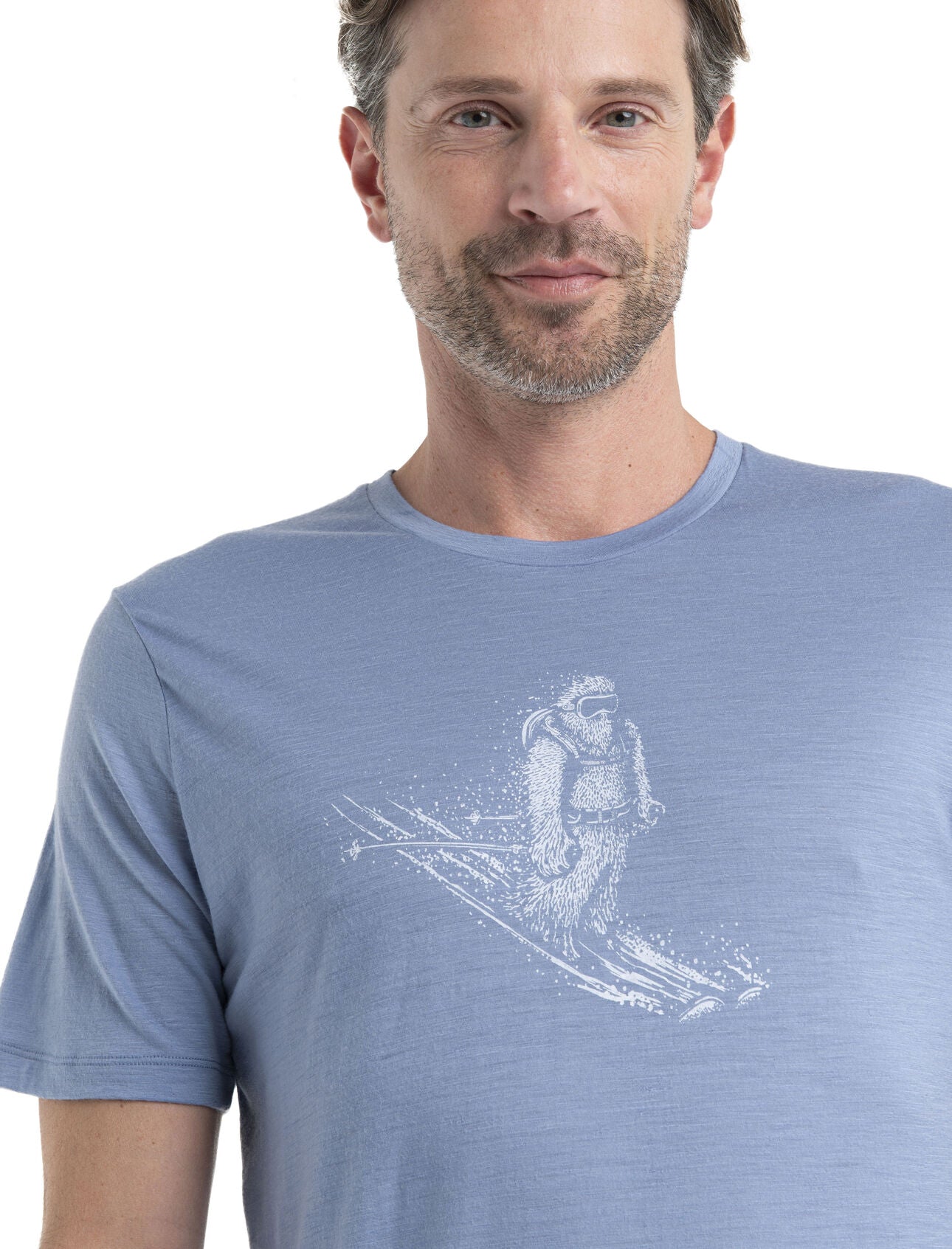 Mens Tech Lite II SS Tee Skiing Yeti