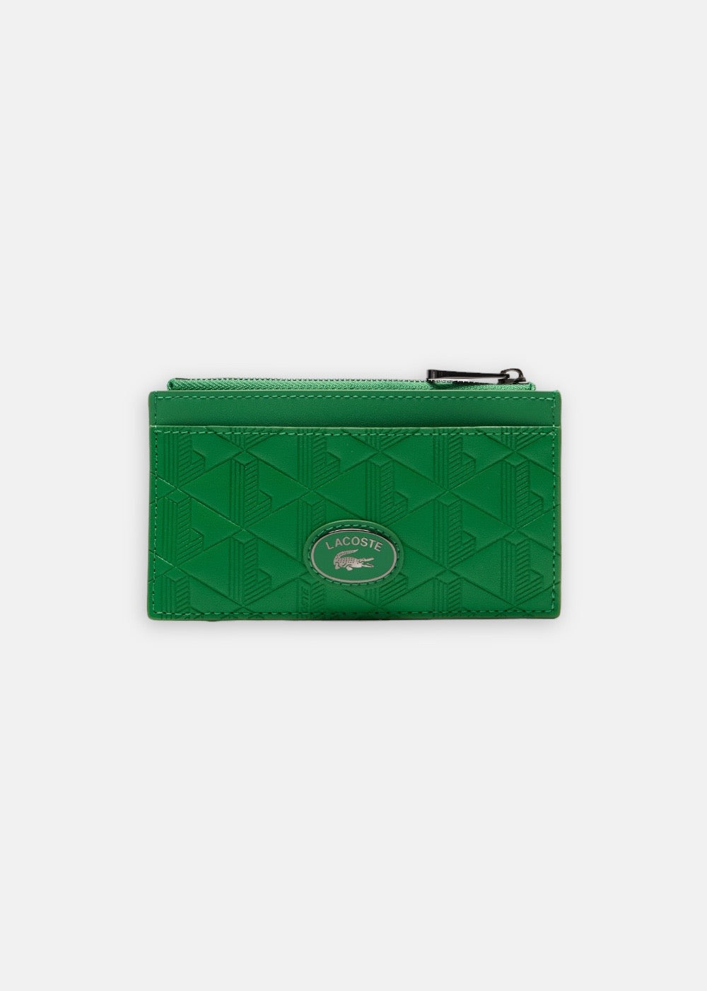 Porte-cartes Lacoste Monogramme protection RFID vert