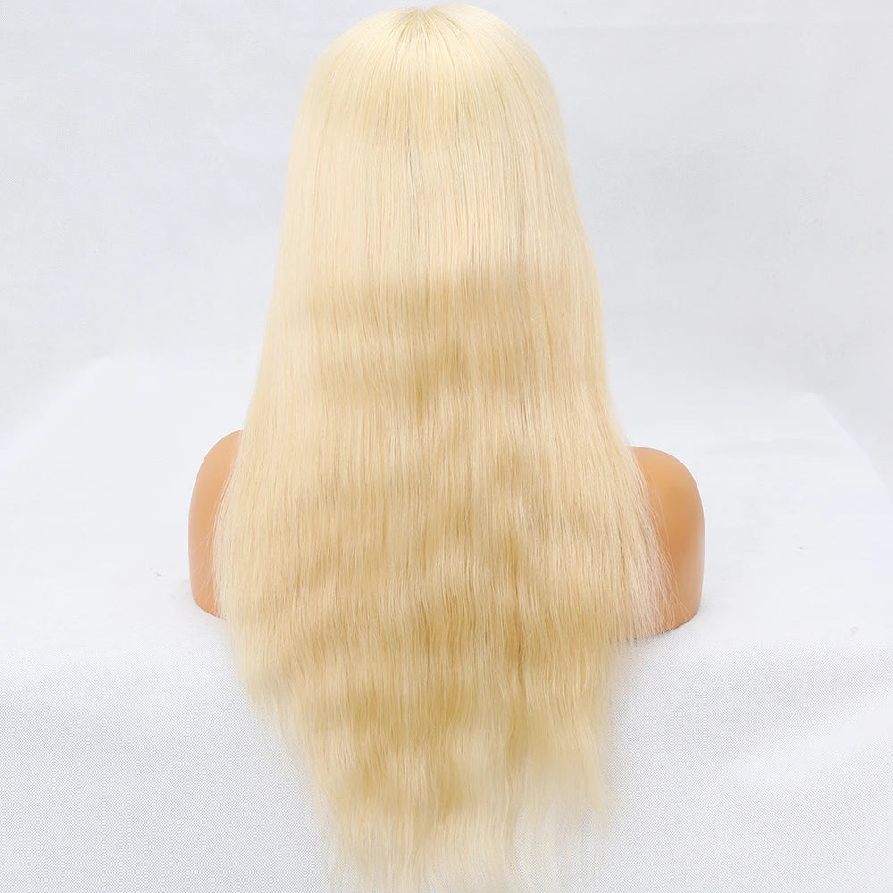 Premier Beauty Lace Wig can dye to any color brazilian virgin remy human hair silky straight 613 blonde