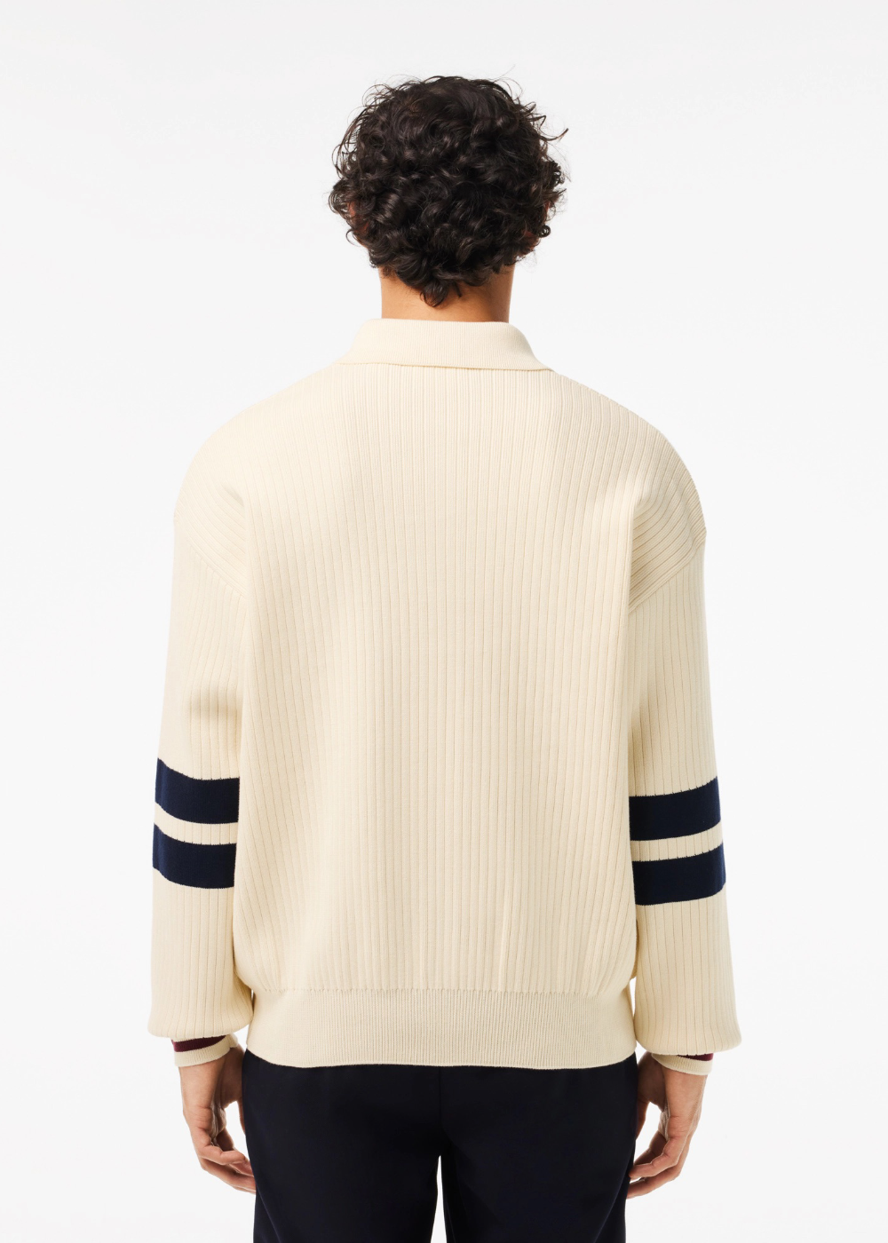 Pull Lacoste en coton beige