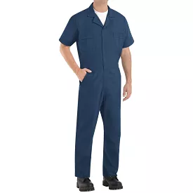 Red Kap Men's Short Sleeve Speed Suit Coverall CP40 - Navy