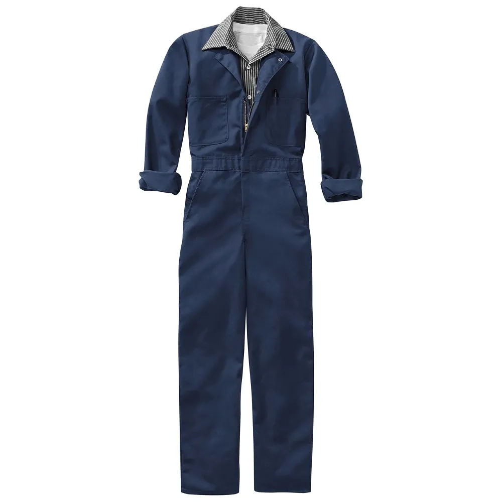 Red Kap Men's Twill Action Back Coverall with Chest Pockets CT10NV/CT10NV OS - Navy