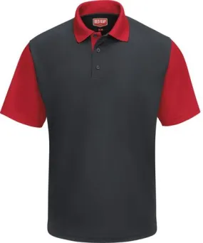 Red Kap Short Sleeve Performance Knit Color-Block Polo