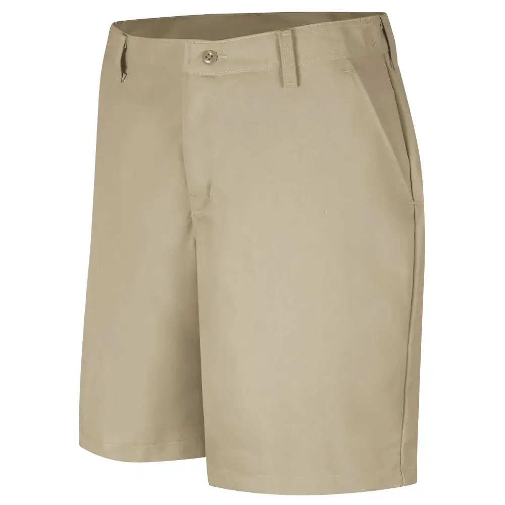 Red Kap Women's Plain Front Work Short - Tan