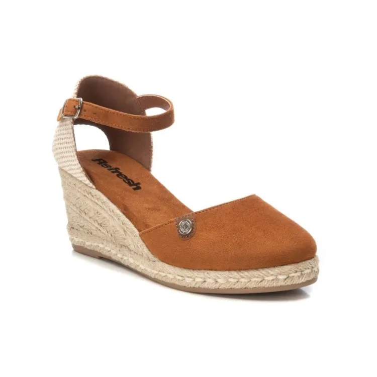 Refresh 171882 Scarpe Donna Campesine Zeppa Media Camel