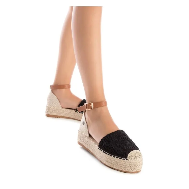 Refresh 171952 Sandali Espadrillas Donna Platform Nero