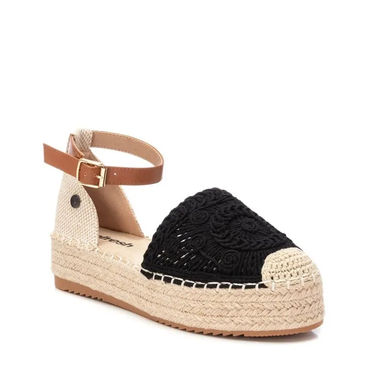 Refresh 171952 Sandali Espadrillas Donna Platform Nero