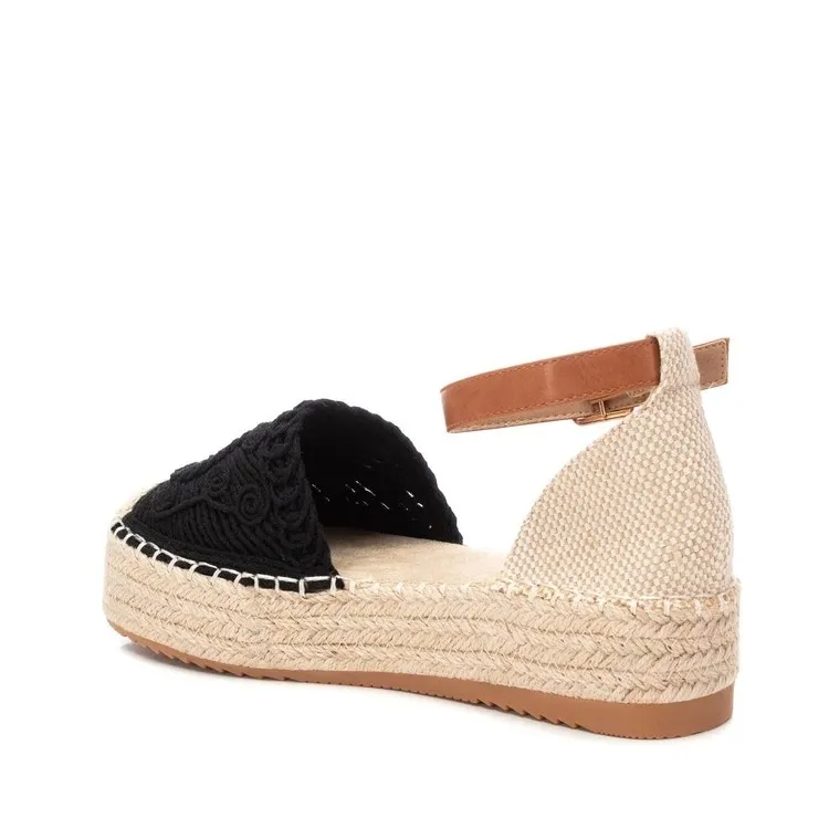 Refresh 171952 Sandali Espadrillas Donna Platform Nero