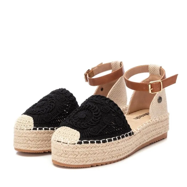 Refresh 171952 Sandali Espadrillas Donna Platform Nero