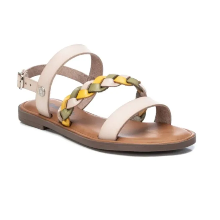 Refresh 79762 Sandalo Flat Donna Intrecciata Beige