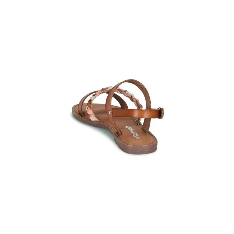 Refresh 79762 Sandalo Flat Donna Intrecciata Cuoio