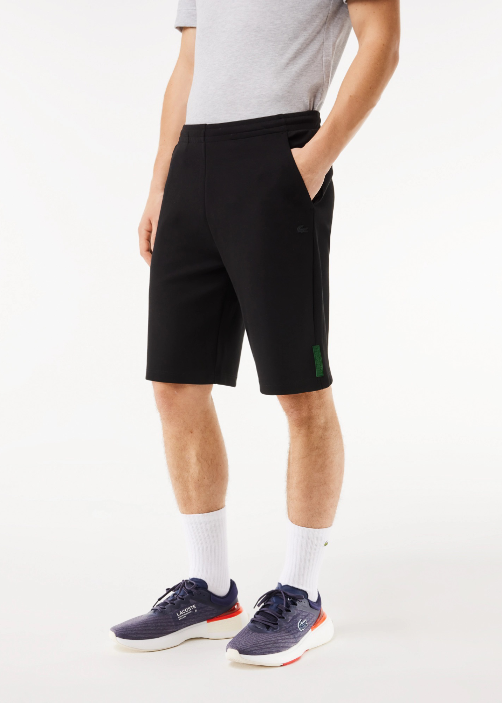 Short Lacoste Lacoste en coton stretch noir