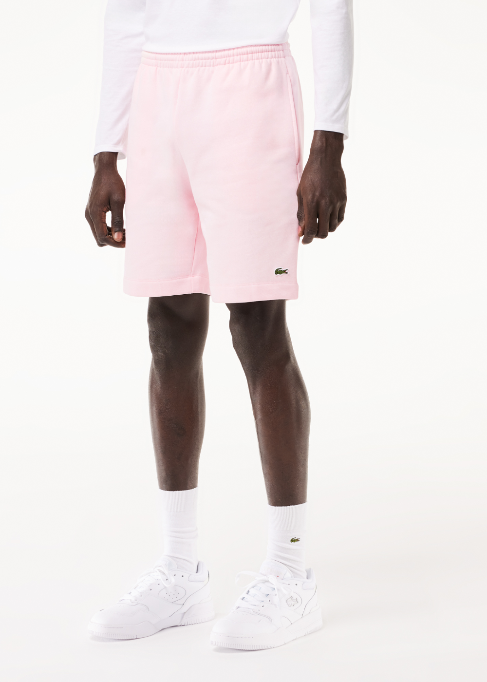 Short Lacoste Lacoste en molleton rose