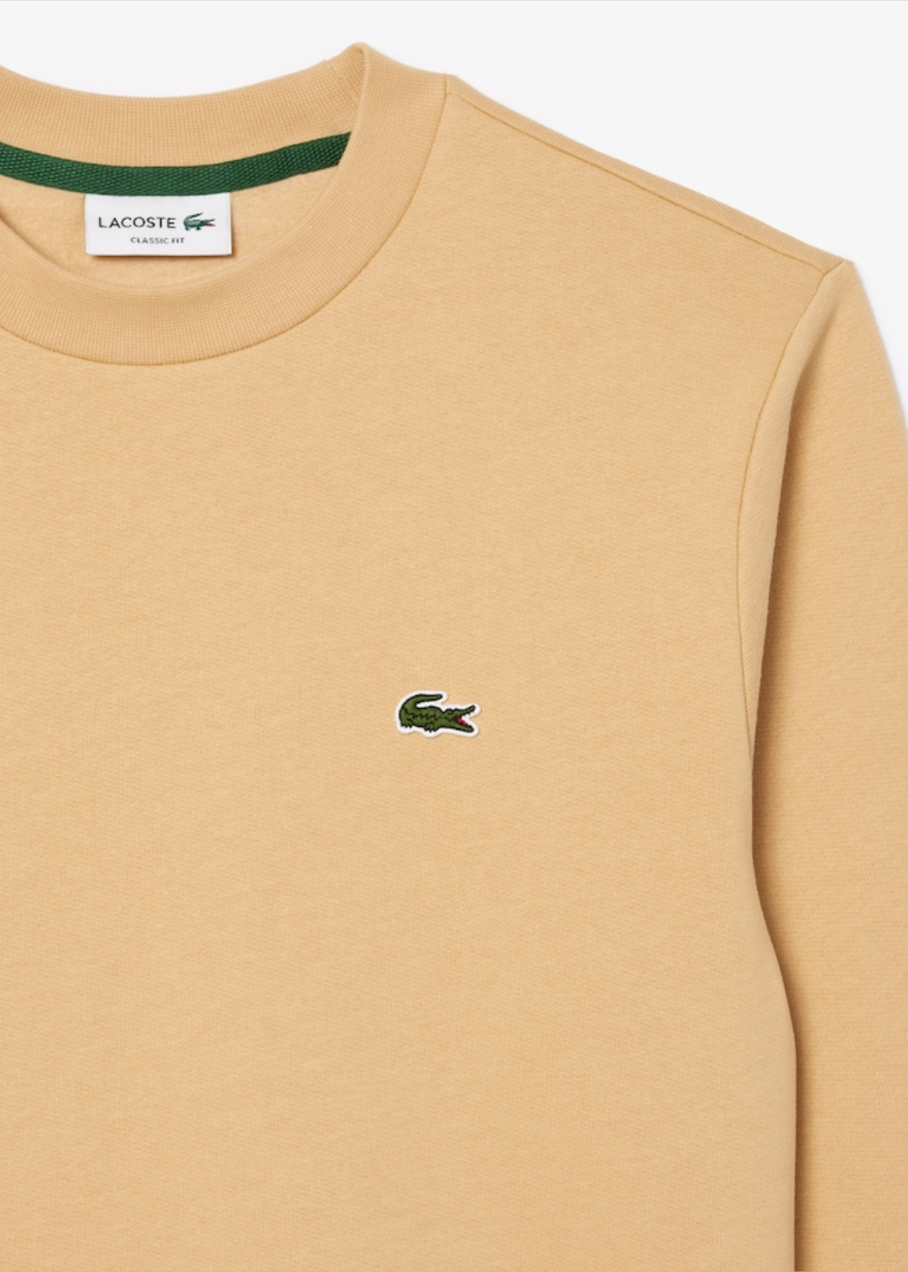 Sweat-shirt Lacoste iconique beige