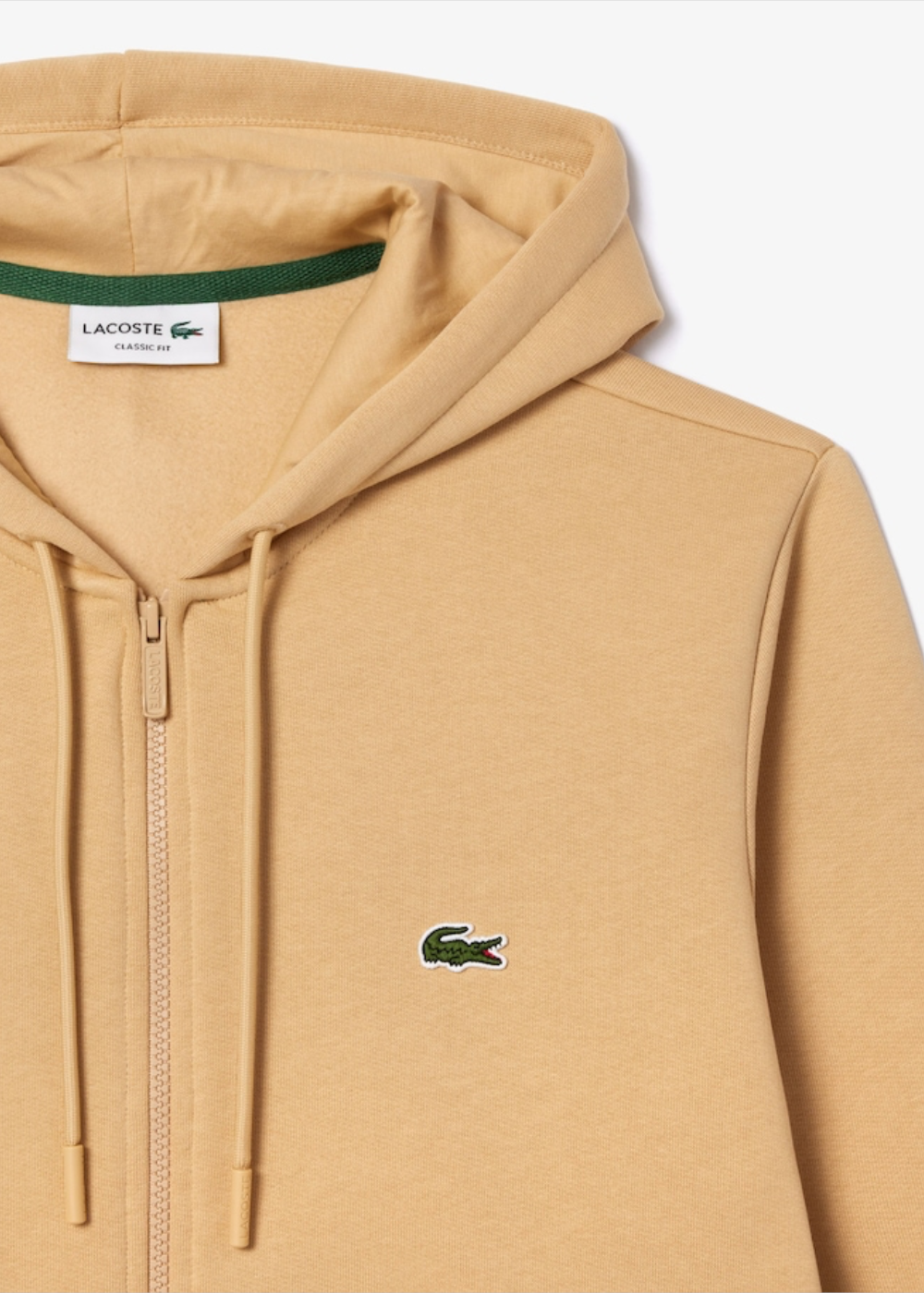 Sweat-shirt Zippé Lacoste beige