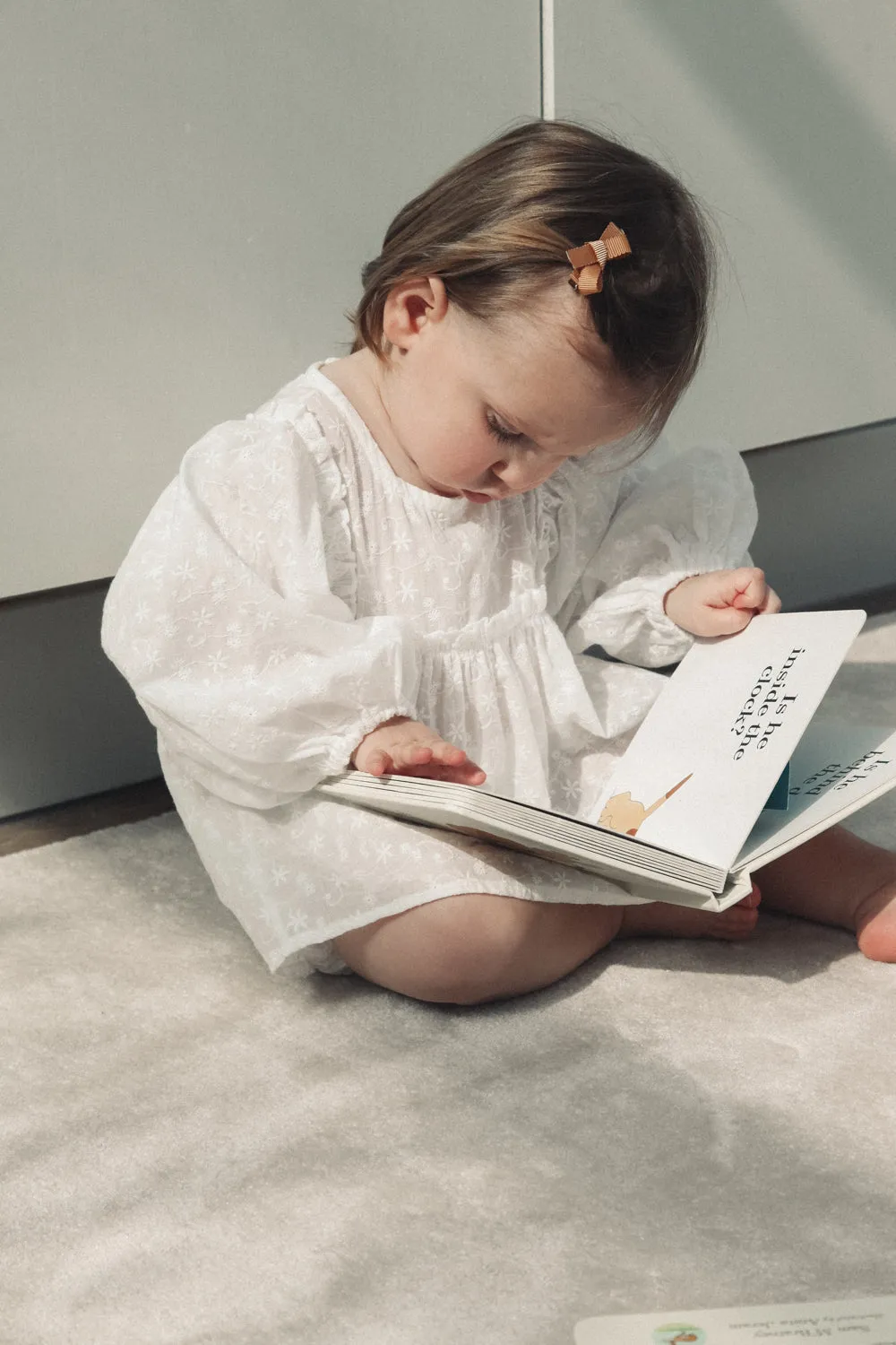 White Broderie Anglaise Top & Bloomer Set